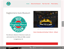 Tablet Screenshot of eaglesmereautomuseum.com